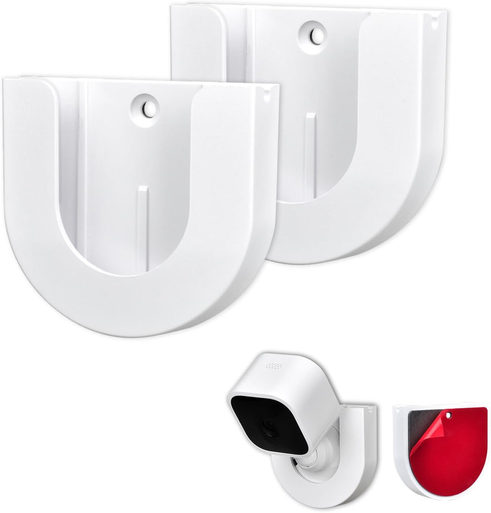 2 Pack Wall Mount for Blink Mini Indoor Camera,Strong Adhesive Camera Mount Base