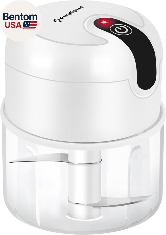 Electric Garlic Chopper 1Cup, Mini USB Charging Wireless Food Processor with 304