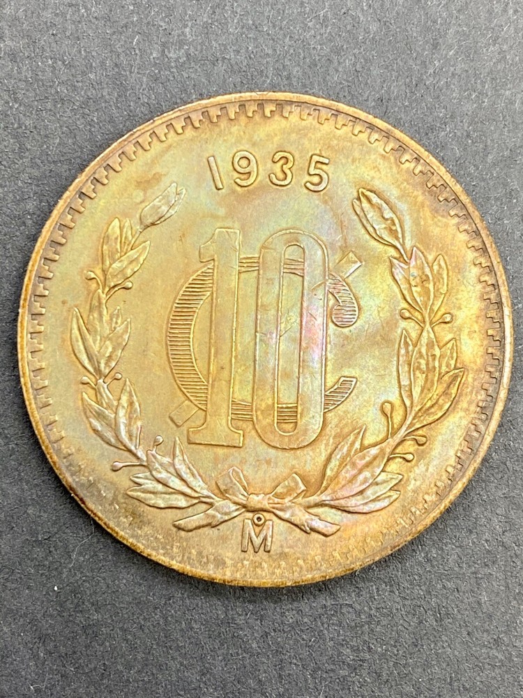 1935 10 Centavo AU+ Toned