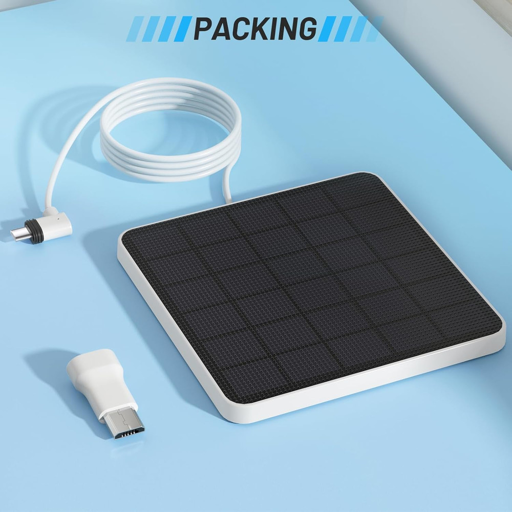 4W Solar Panel Compatible with Eufy Security Solocam S340,Replace the Original 2