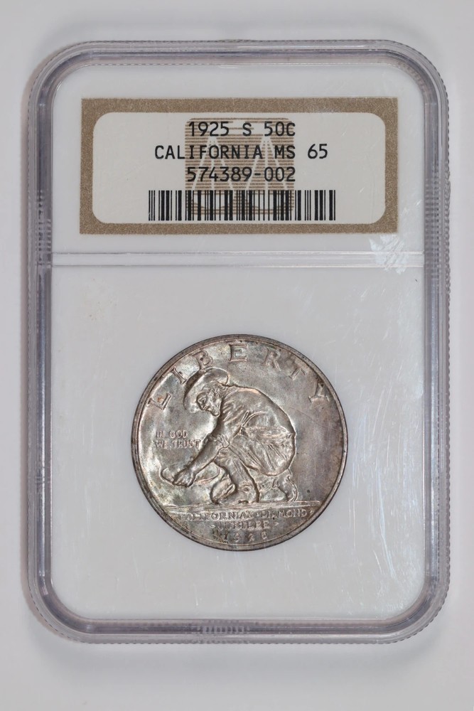 1925-S CALIFORNIA COMMEMORATIVE HALF DOLLAR NGC MS65
