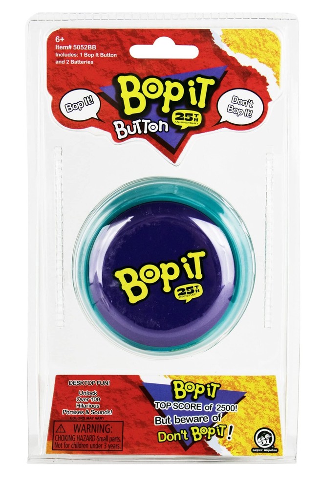 World's Smallest Bop It Button Small, Purple
