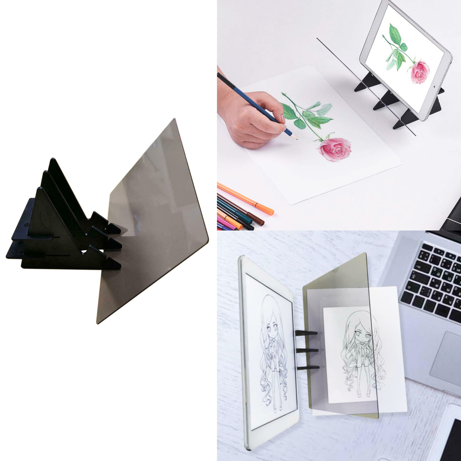 Sketch Pad Tracing Drawing Board Optical Projector Art Painting Reflection 9''