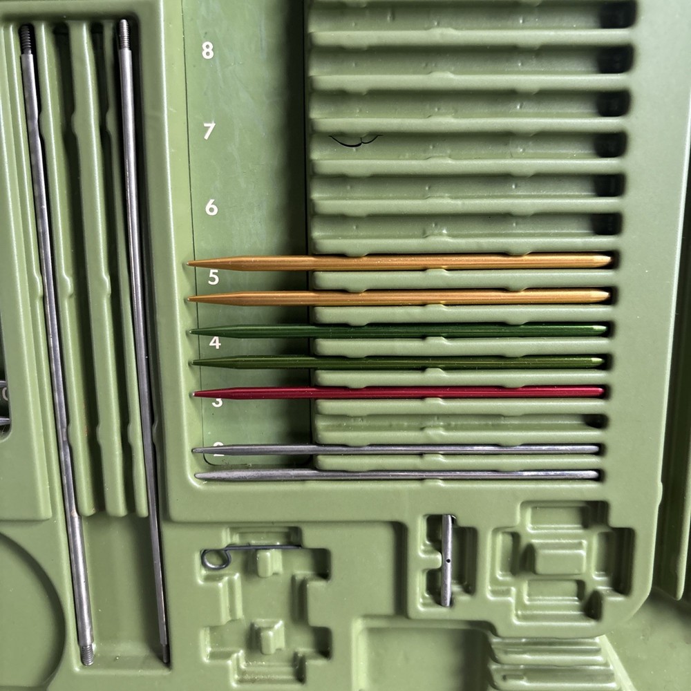 Vtg. Sears Knitting Needle Kit - Some Pieces Missing