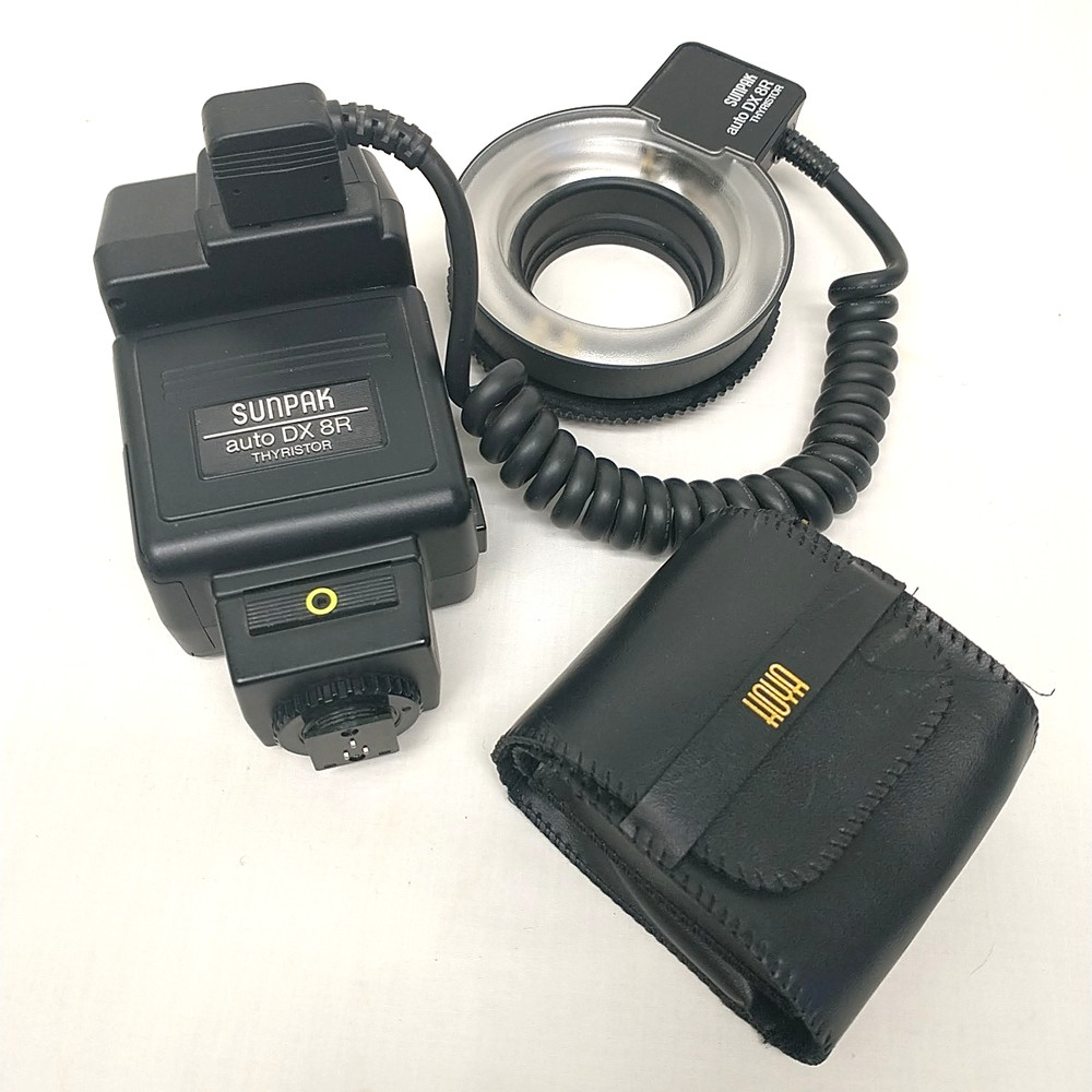 Sunpak auto DX 8R Ring light flash forMacro w/Minolta MX-2D module