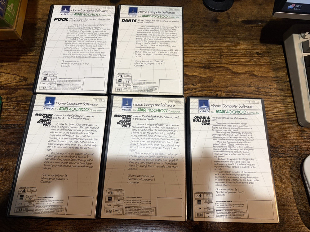 Thorn EMI Cassette Lot -untested-