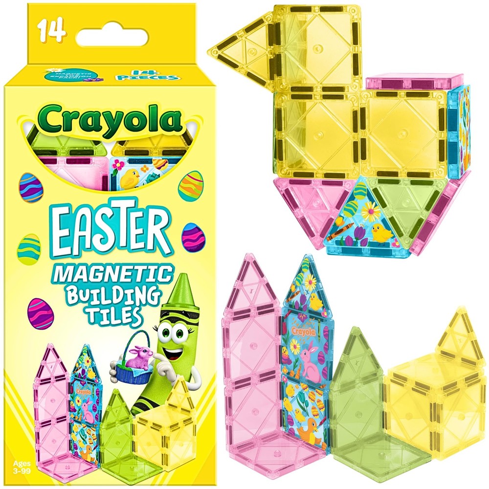 CreateOn Crayola Easter Magentic Tile Set - STEM & Montessori Building & Educati