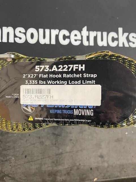 FLAT HOOK RATCHET STRAP 2IN X 27FT 573.A227FH