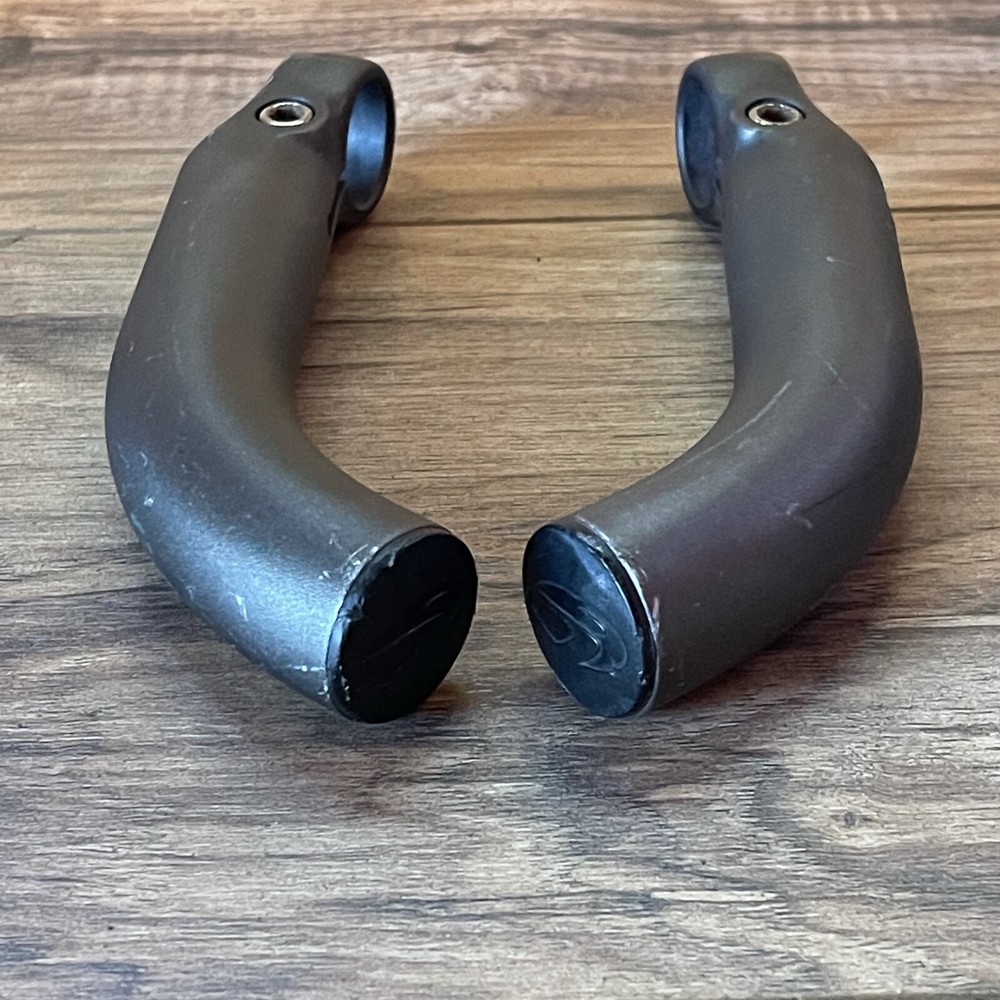Icon Trek Gray Anodized Bar Ends Oversized Short Bend