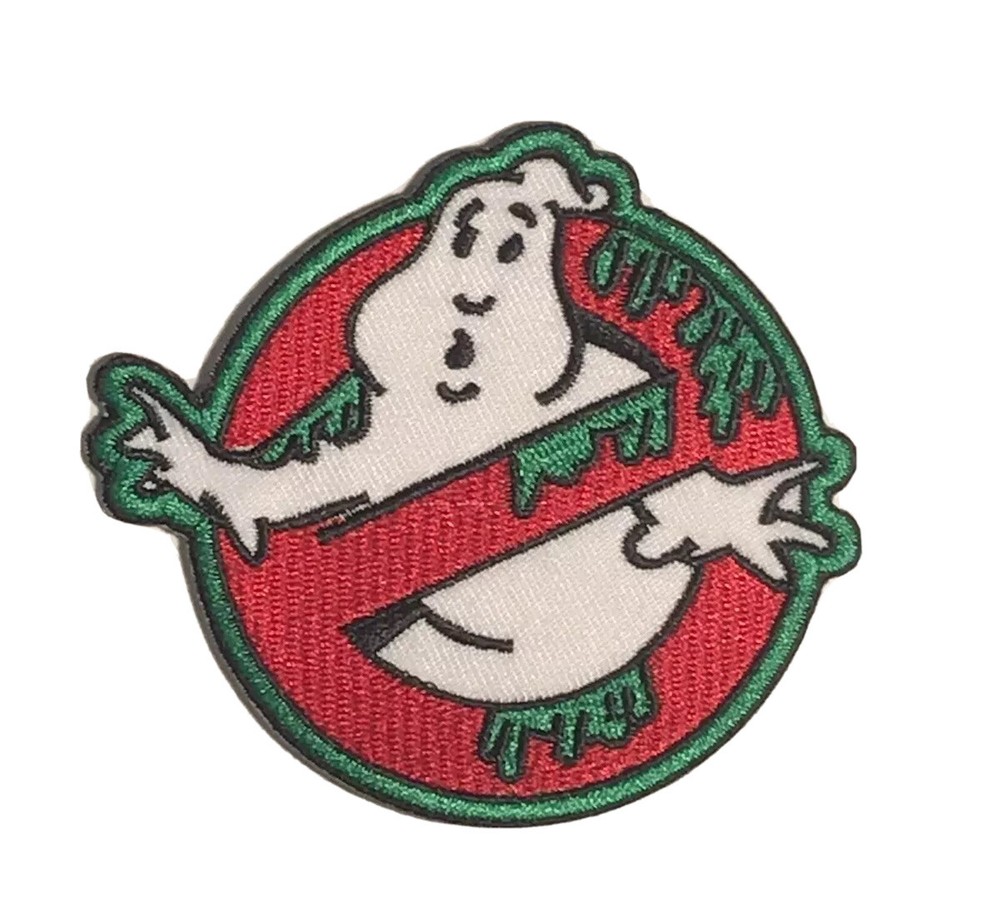 Slimed Ghost 3.5”X 3”  Ghostbusters Embroidered Iron On Patch Slimer Ecto Murray