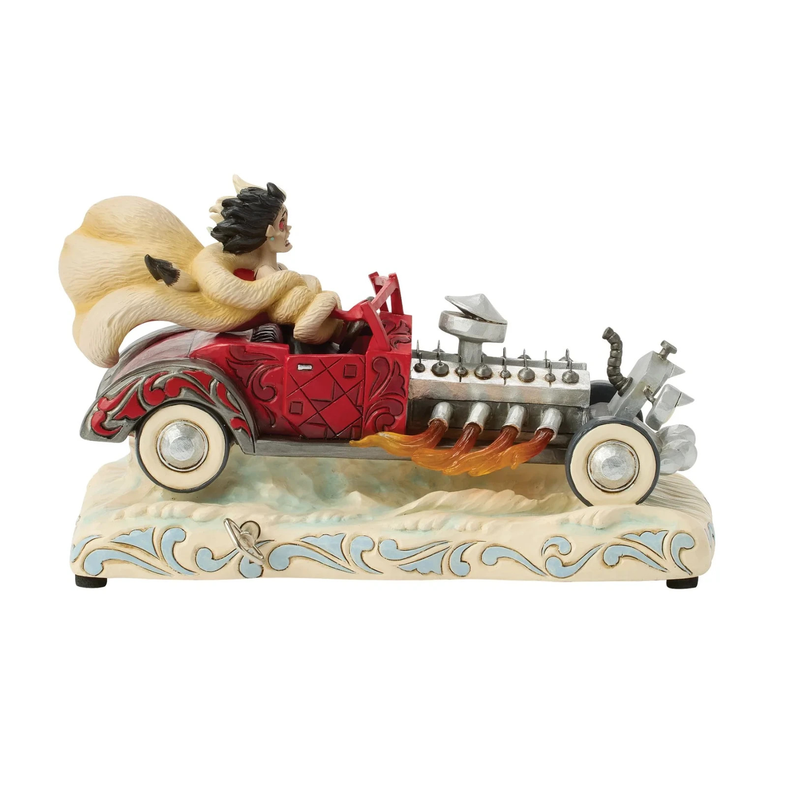 Jim Shore Disney CRUELLA CAR SCENE MUSICAL FIGURINE-DRIVING DE VIL-ISHLY 6016903