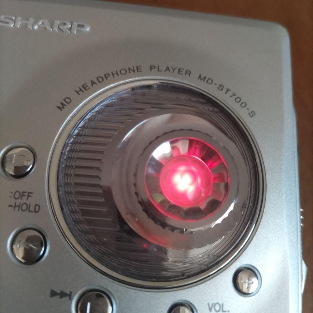 Sharp MD-ST700-S Portable MD Player Power Check JUNK