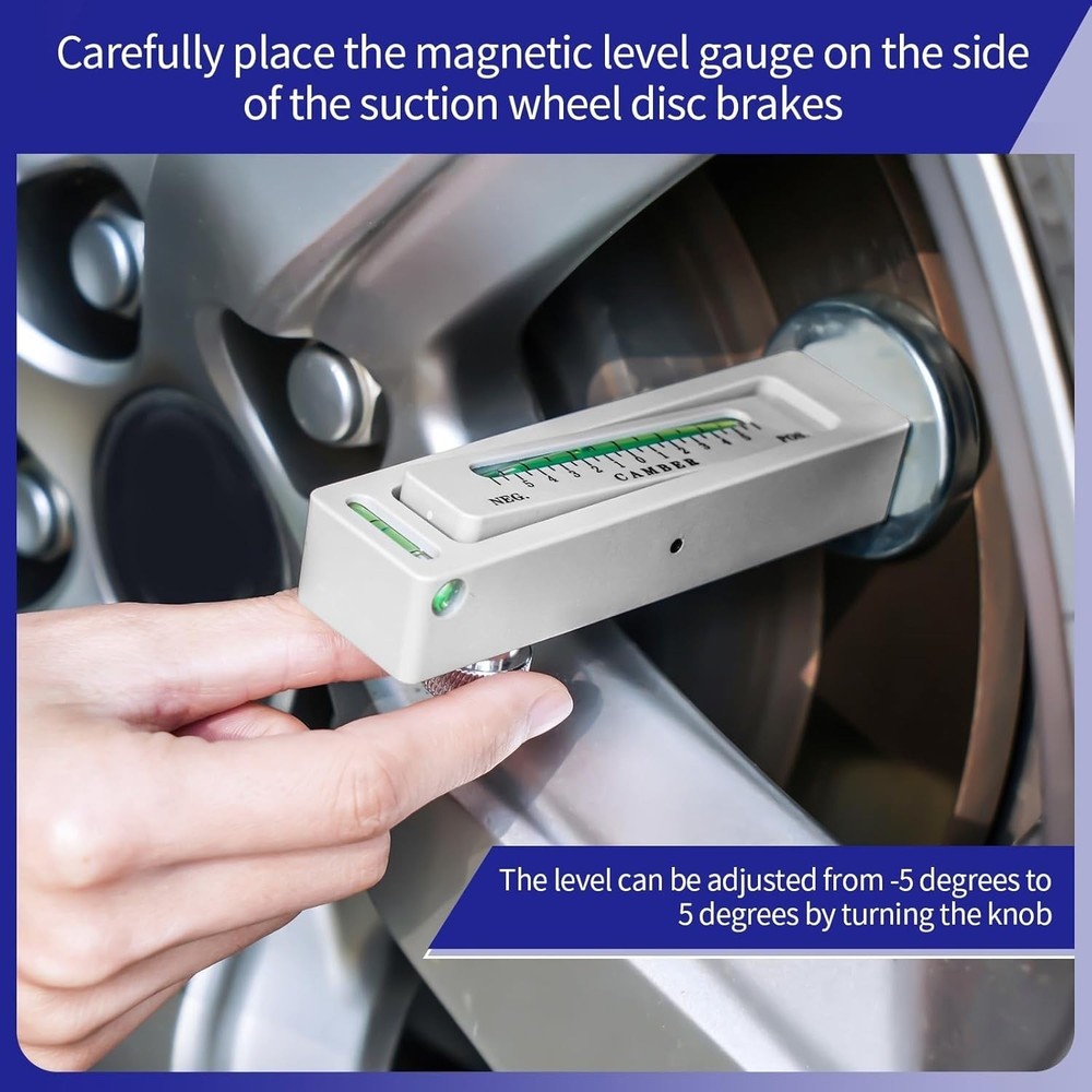 High-Quality 2 Pack Magnetic Caster and Camber Alignment Tools for Vehicles