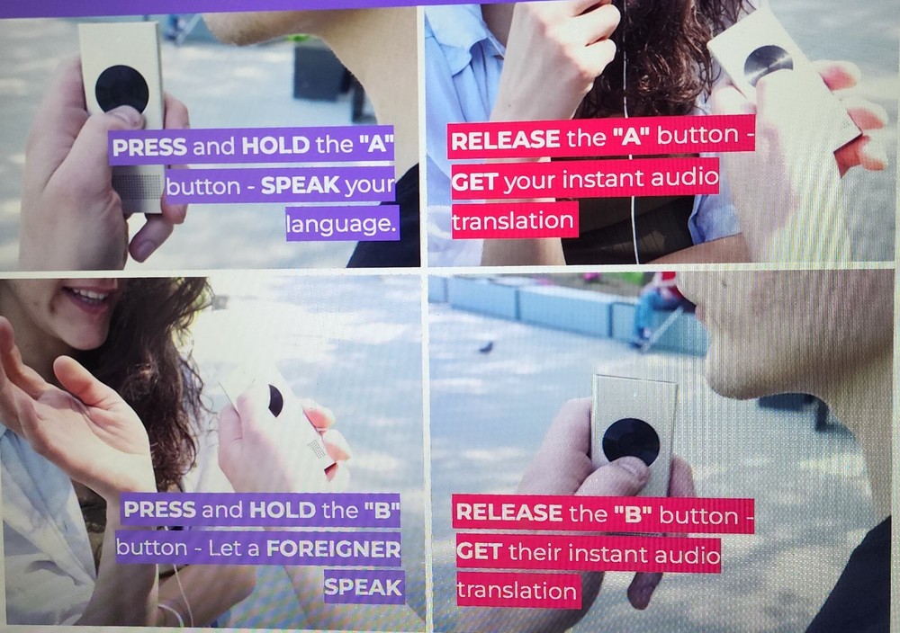 Translator many different languages, a Bluetooth or standalone unit ( New )