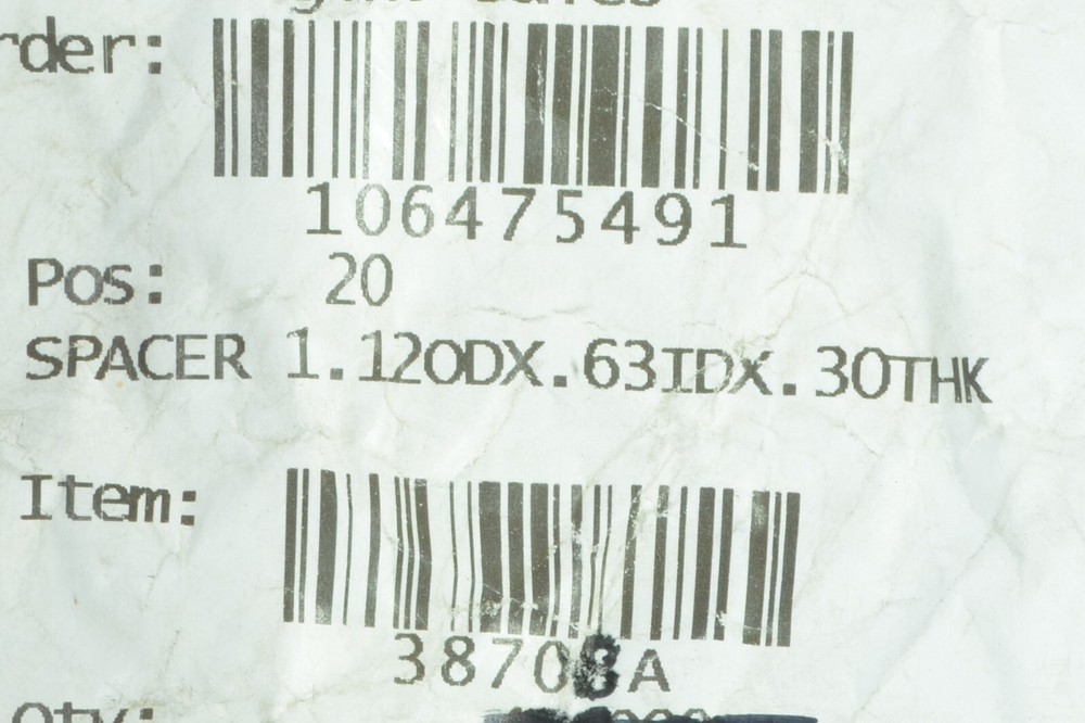 Clarke Nilfisk Advance 38708A Spacers