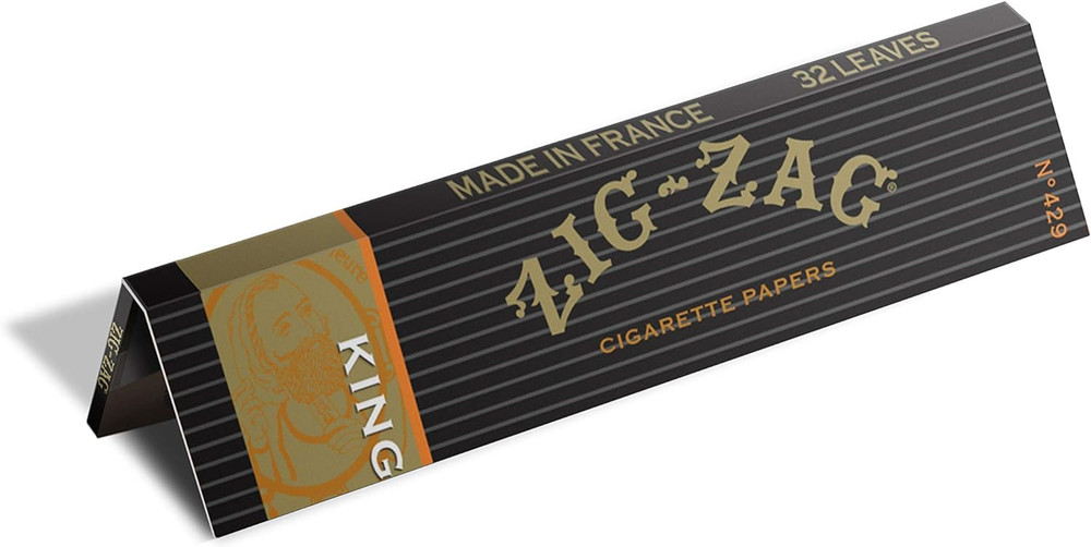 Zig-Zag King Size Rolling Papers - Original Premium, Slow Even Burn, Consistent