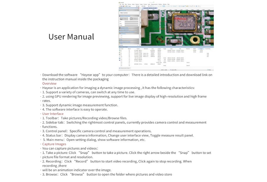 37MP 1080P 60FPS USB Industrial Microscope Camera with Conversion Adapter