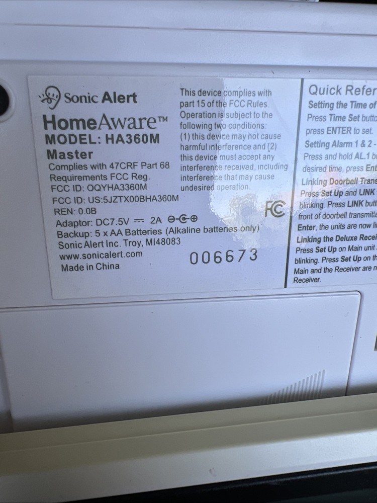 Homeaware Home Alerting System Sonic Alert Bundle Read For Details