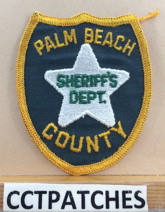 PALM BEACH COUNTY, FLORIDA SHERIFF DEPT SMALL (POLICE) SHOULDER PATCH FL
