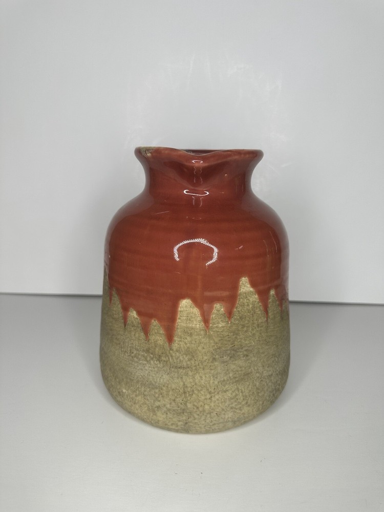 Decorative Pottery Pitcher/Jug Pinkish Drip Glaze