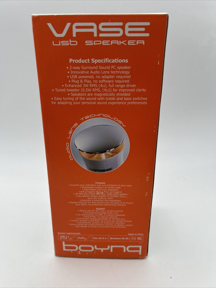 BOYNQ 3W Vase USB Speaker - NOS Sealed Box