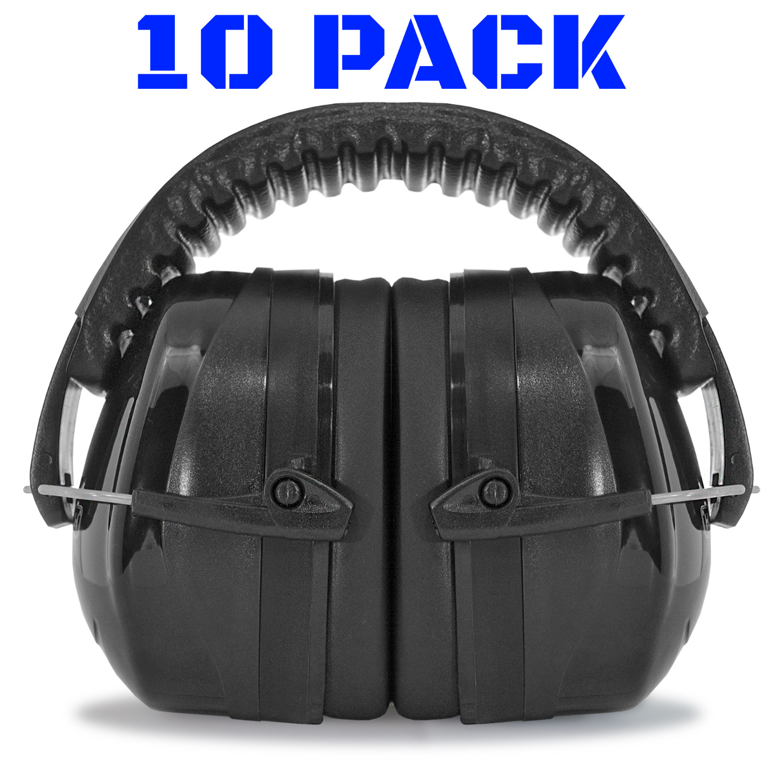 10 Ear Muffs LOT Foldable Noise Reduction Protection Gun Shooting Range BULK