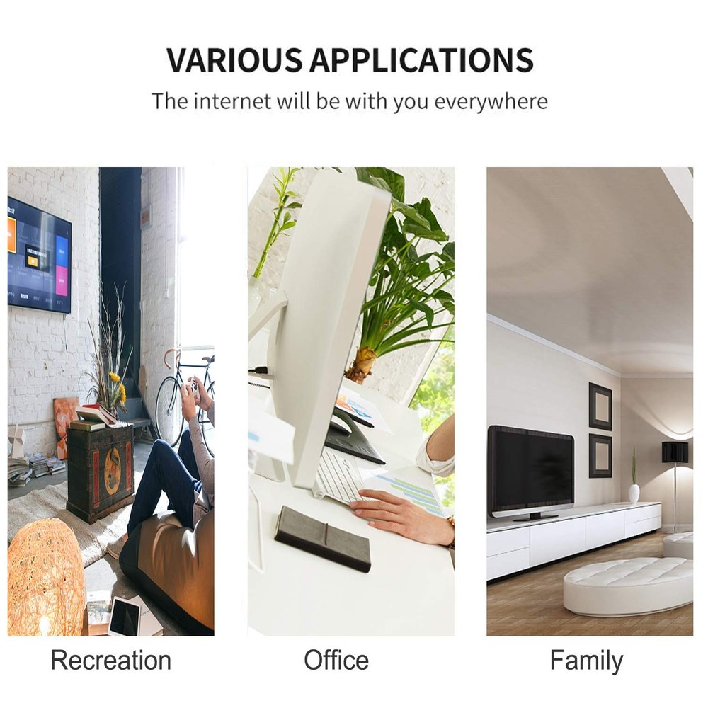 RJ45 Inline Coupler,RJ45 Coupler, Network Coupler Black 6 pcs