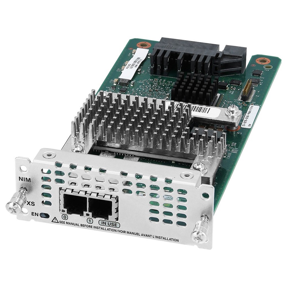 Cisco NIM-2FXS 2-Port Network Interface Module, 1 Year Warranty