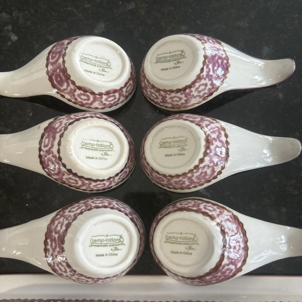 Temp-tations Ovenware 7 Pieces Tasting Spoon Set ODM-safe