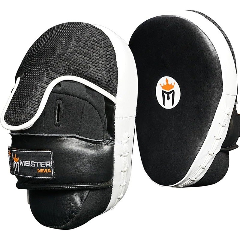 Premium Cowhide Leather Punching Mitts W/ Thick Padding Shock Absorption New