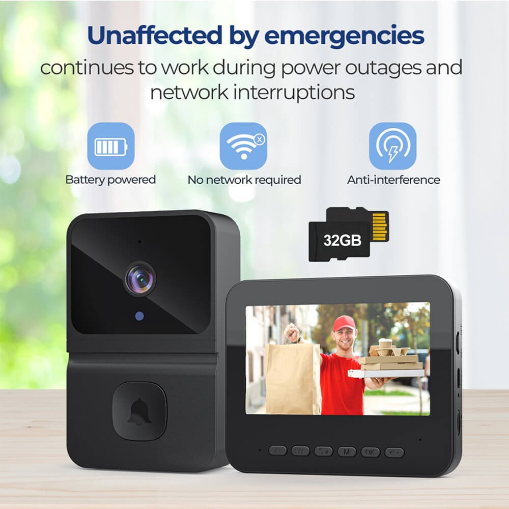 Smart Phone Camera Door Bell Ring Intercom Wireless WiFi Video Doorbell Security