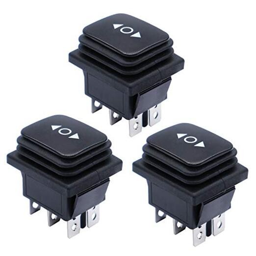 3pcs Waterproof Momentary Rocker Switch ON/OFF Inline Cord Switch