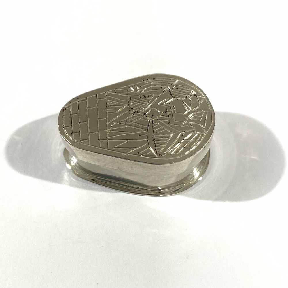 Vintage Solid Silver Egyptian Pill Box , Snuff Box, Hallmarked
