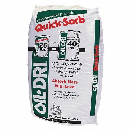 Oil-Dri I05025-G70 Loose Absorbent, 3 Gallon Volume Absorbed Per Package, 25 Lb