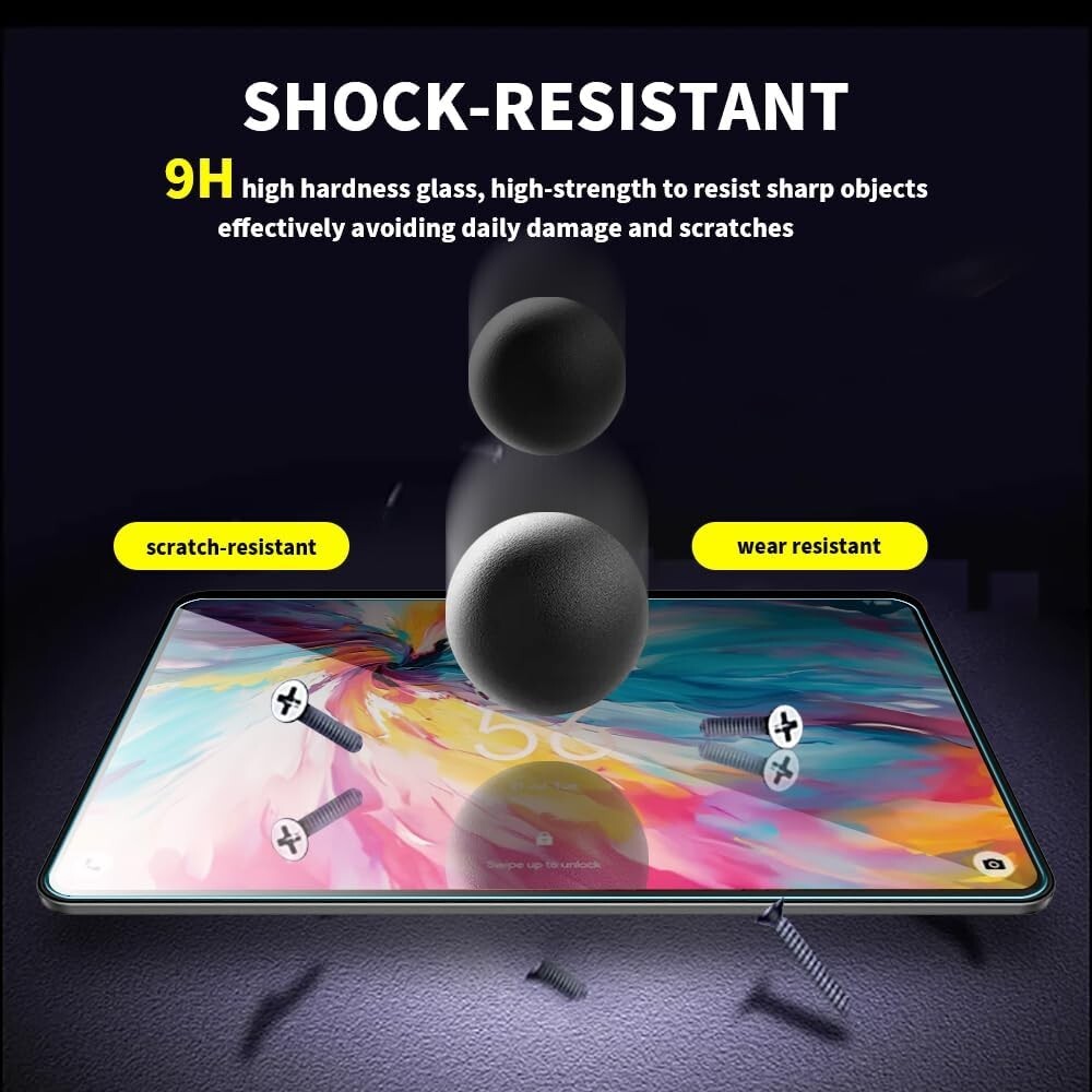 (2 Pack) Tempered Glass Screen Protector For AEEZO 10.1 Inch Android 14 Tablet
