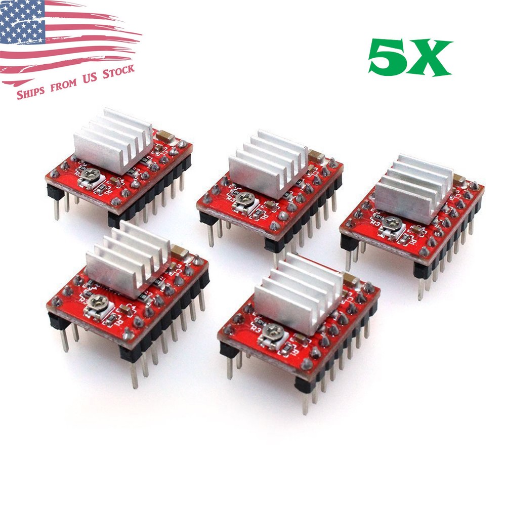 5Pcs A4988 Stepper Motor Driver Module for 3D Printer RepRap StepStick Arduino