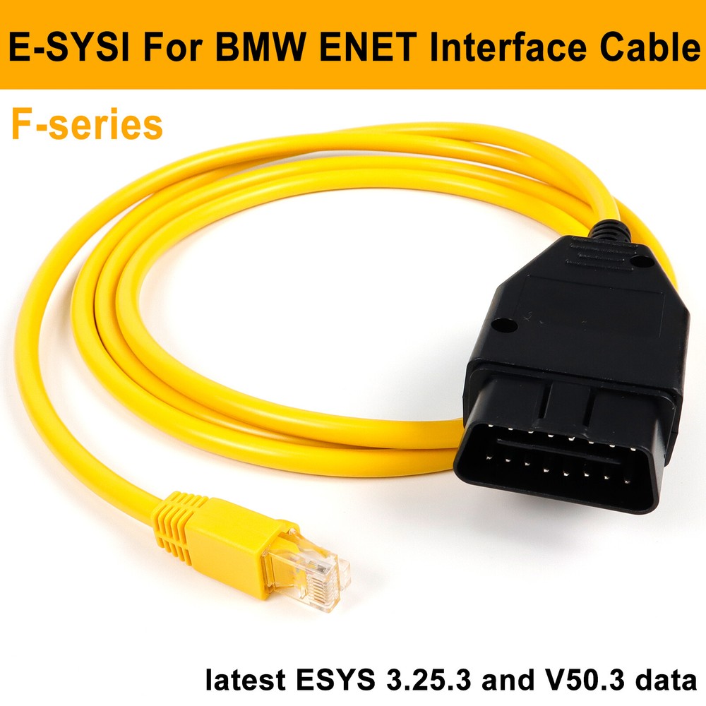 ENET Ethernet Cable For BMW OBD ICOM E-SYS ISTA Bimmercode F-Series OBD2 cable