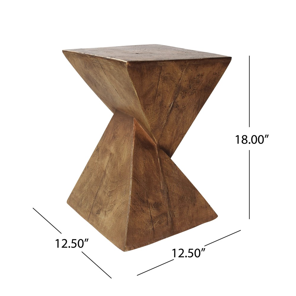 Kajsa Outdoor Lightweight Concrete Accent Table