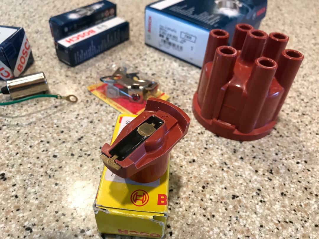 IGNITION TUNE UP KIT MERCEDES BENZ W110 W111 W108 W109 W114 CAP ROTOR POINTS