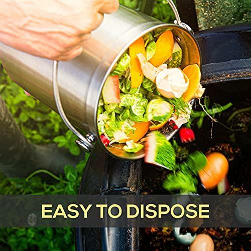 Utopia Kitchen Compost Bin for Kitchen Countertop - 1.3 Gallon Compost Bucket