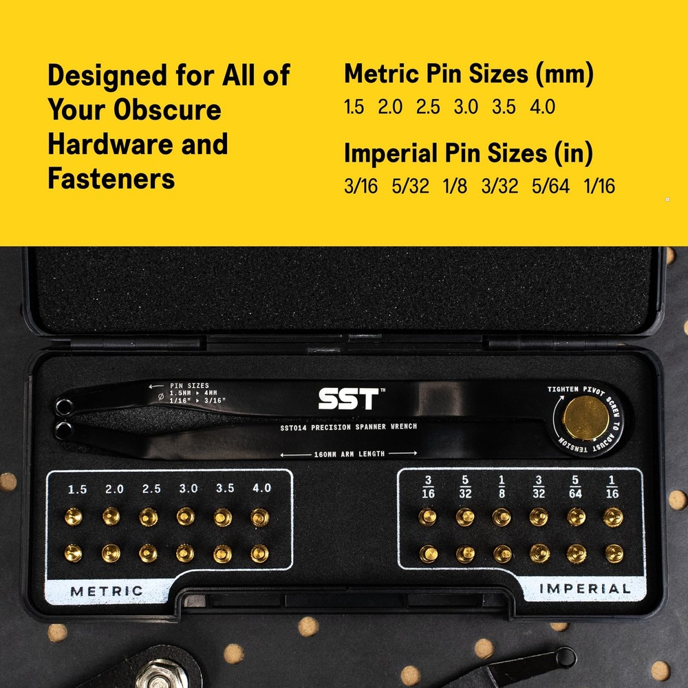 SST® - Precision Spanner Wrench – For Obscure Hardware & Fasteners – Includes...