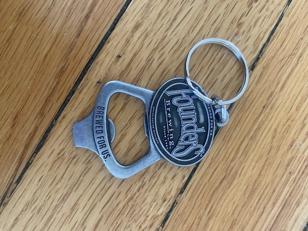 FOUNDERS BREWING CO SINCE 1997 KEYCHAIN BOTTLE OPENER