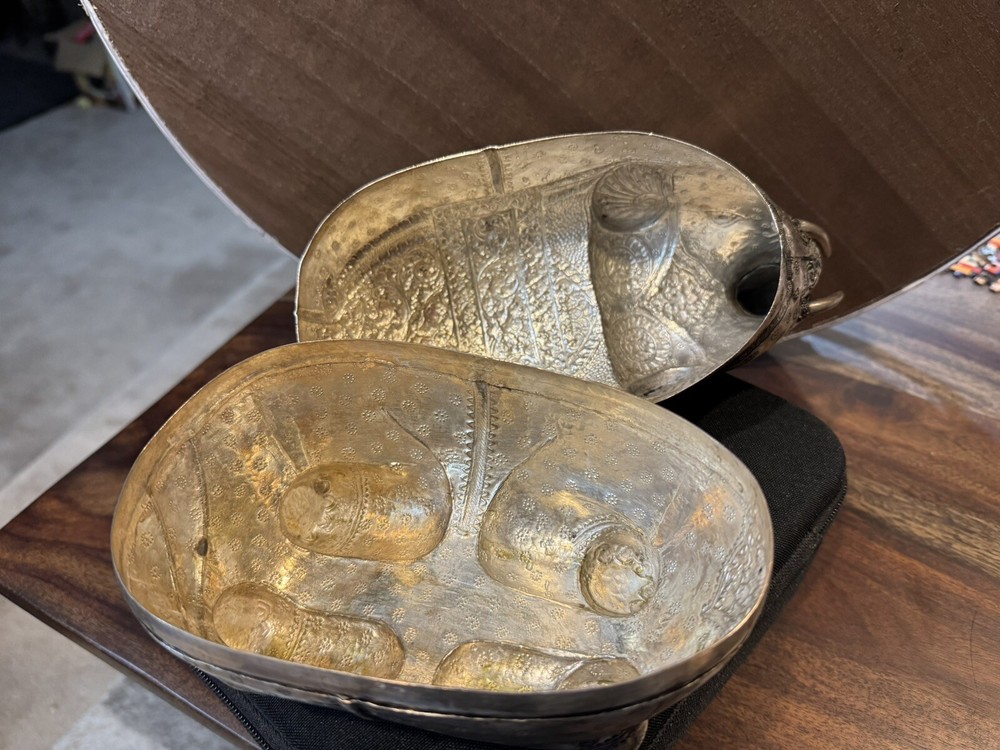 Antique Cambodian Hand Made Elephant Box