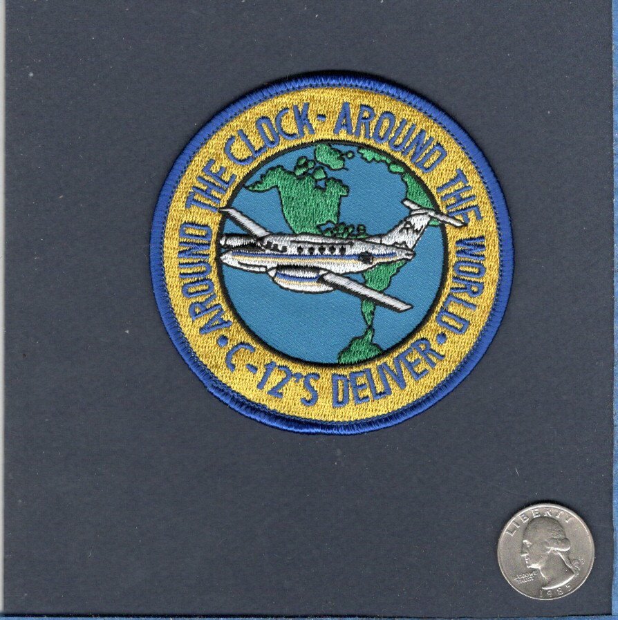 C-12 UC-12 HURON US NAVY USMC  Beechcraft Transport VRC-30 Squadron Patch