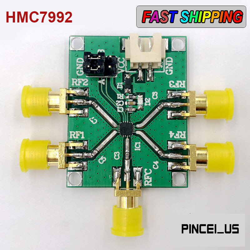 HMC7992 Module Non-reflective Module Board 0.1GHz to 6GHz SP4T Silicon Switch