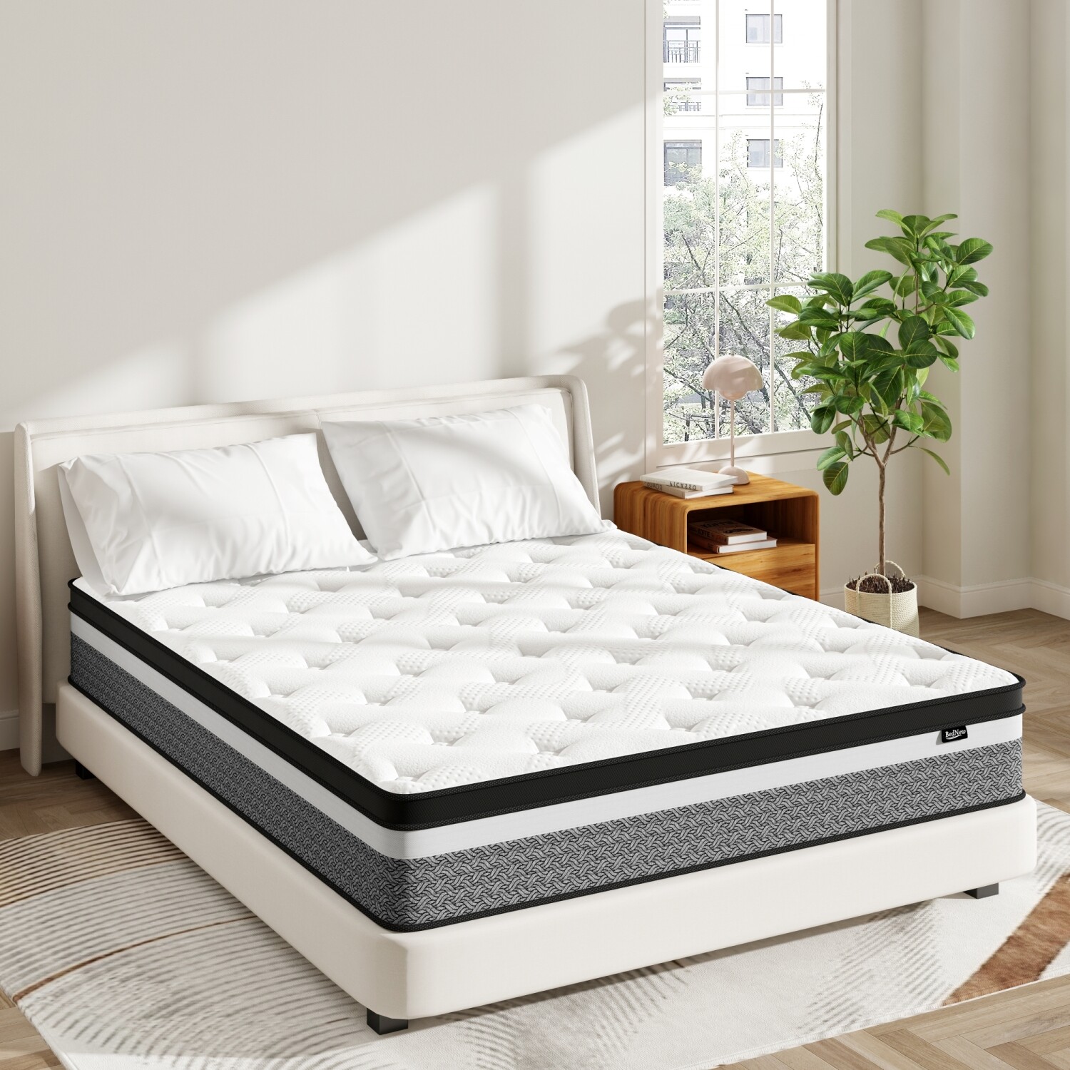10" 12" 14" Gel Memory Foam Hybrid Queen Mattress Spring Twin Full King in A Box