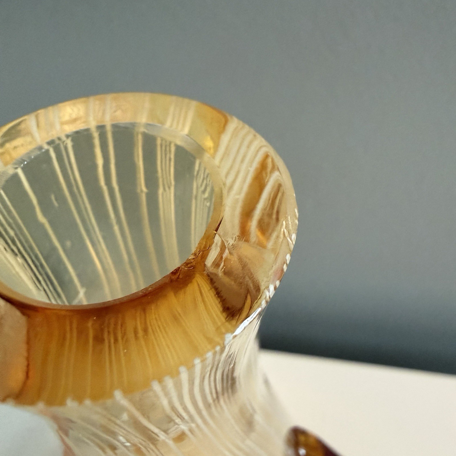 Fratelli Toso Murano Art Glass Clown Face Decanter With Stopper