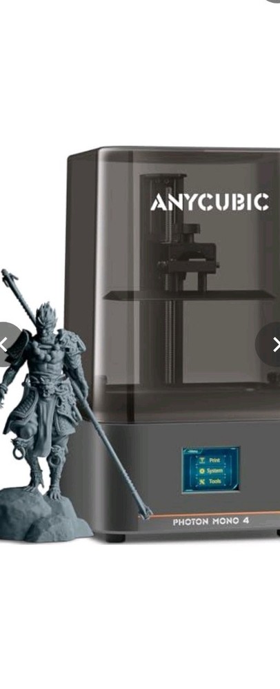 Anycubic Photon Mono 4 - 10K High Res Resin 3D Printer - Tested & Working