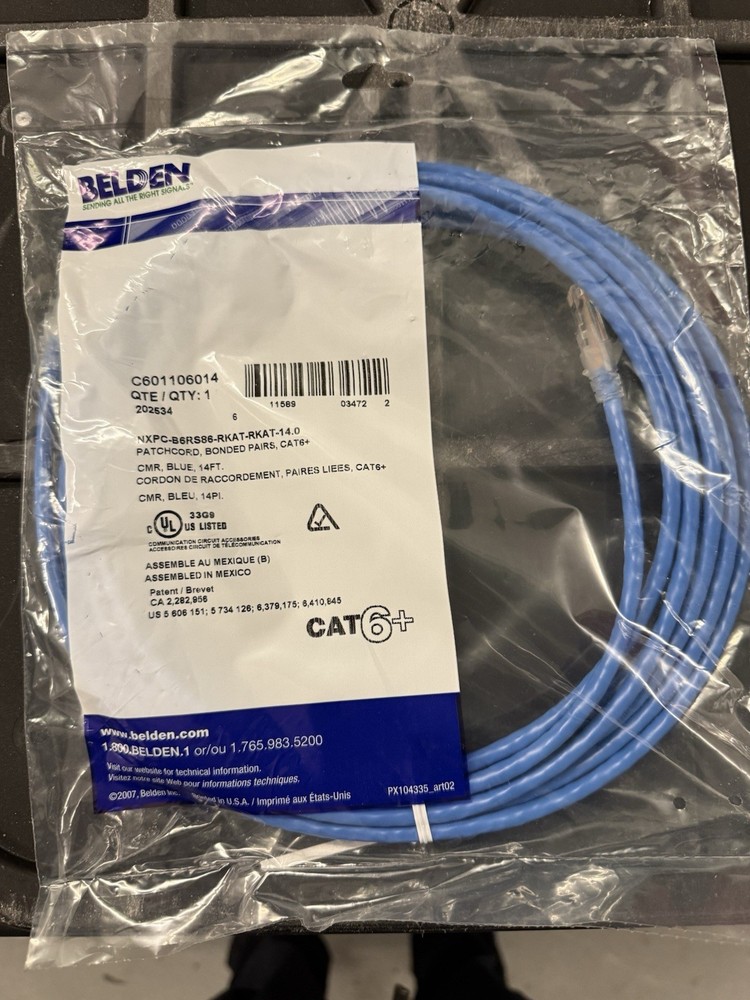 Belden Cat6 Patchcord 14 Feet