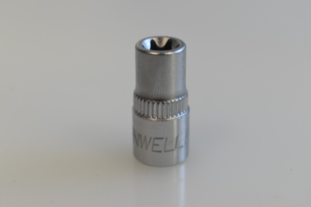 Cornwell Tools CBSE80 E8 TORX External Star Shallow Socket 1/4" Drive Chrome